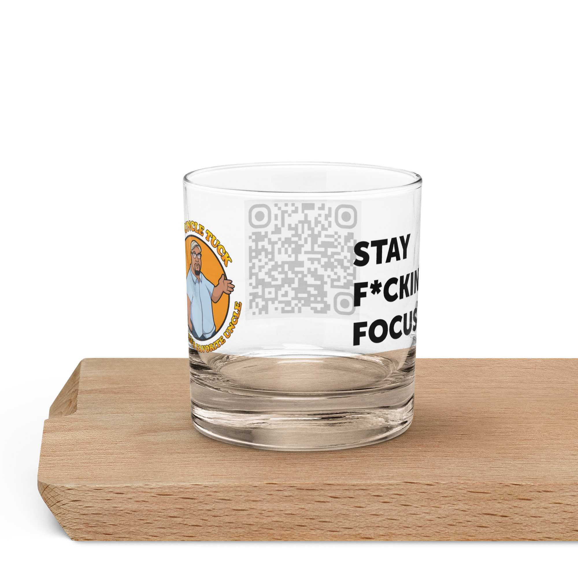 Stay F*cking Focused Rocks Glass - Image 2