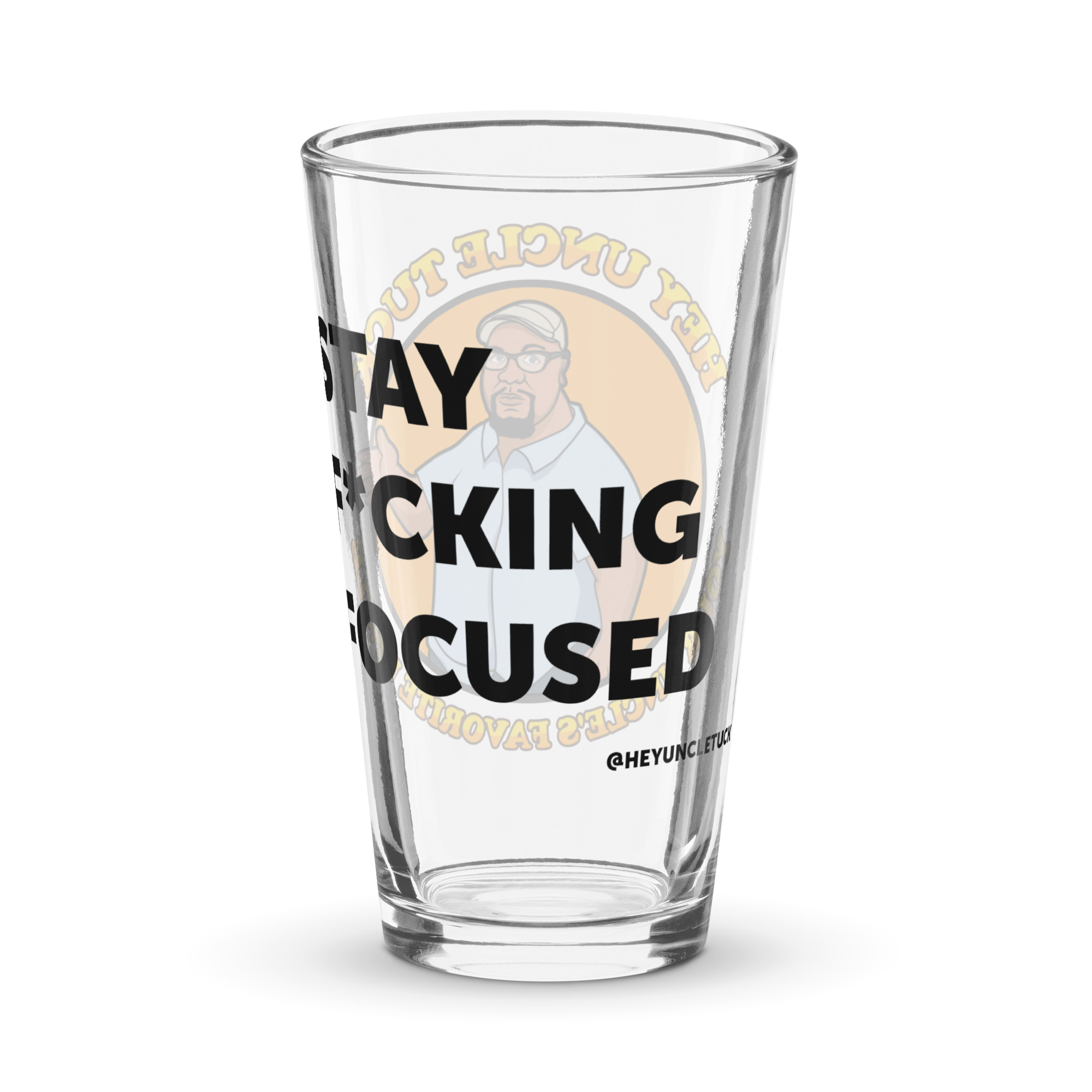Stay F*cking Focused pint glass